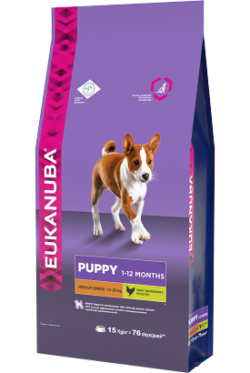 eukanuba puppy medium breed chicken